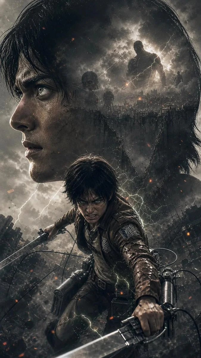 GPT-Image-2 cinematic dark fantasy anime titan apocalypse poster prompts
