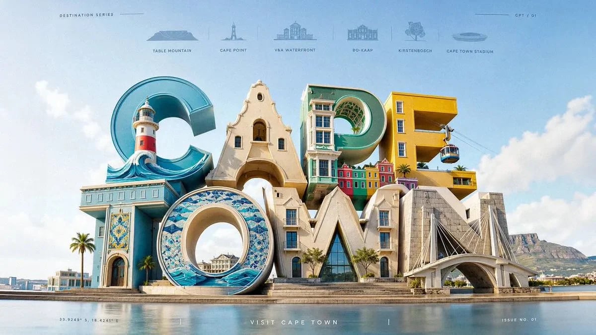 GPT-Image-2 3D Typography Travel Poster Prompt