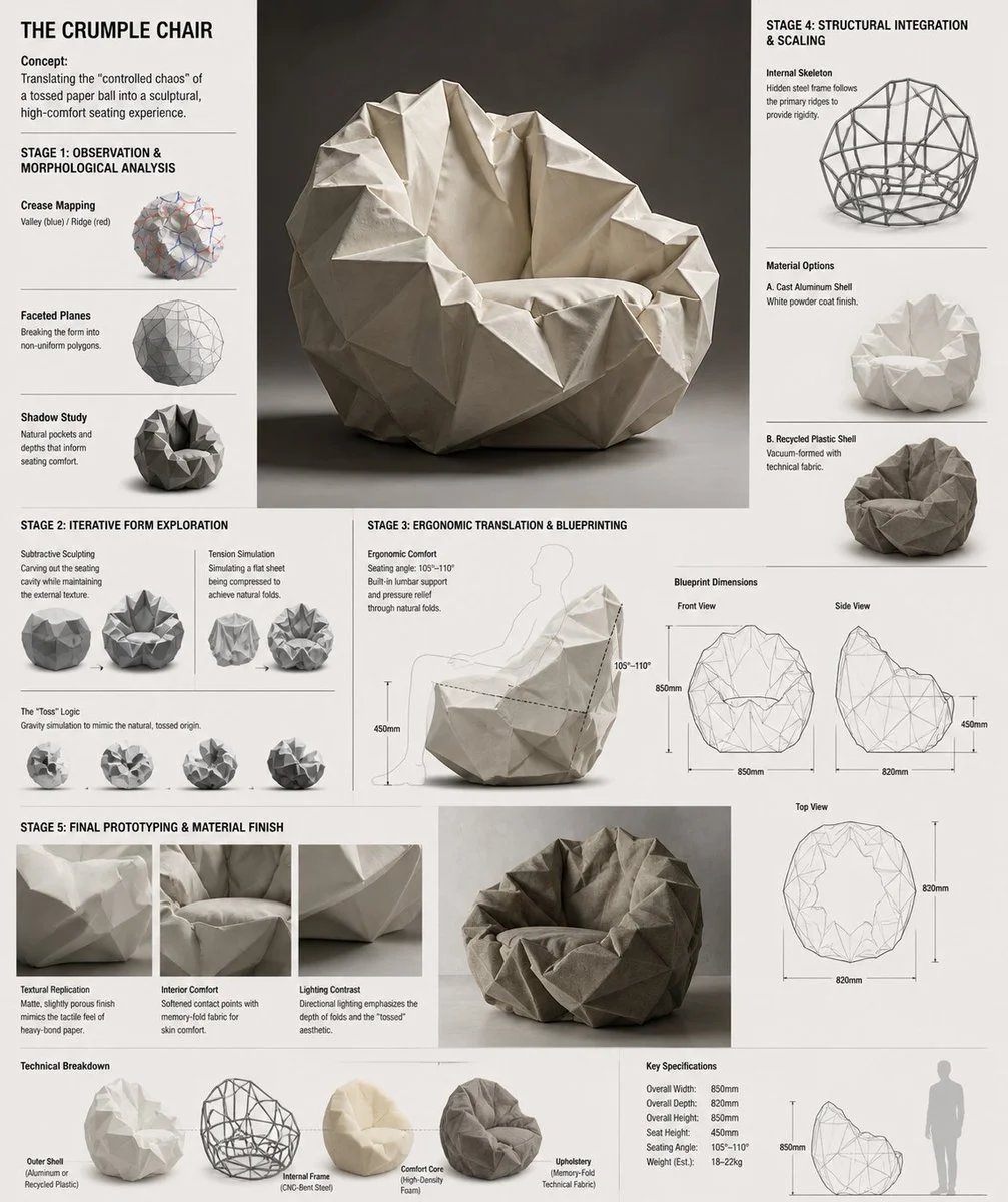 Toss Crumple Concept Sofa