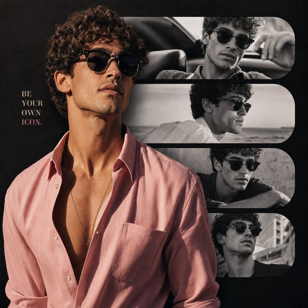 Luxury Fashion Portrait Collage Poster