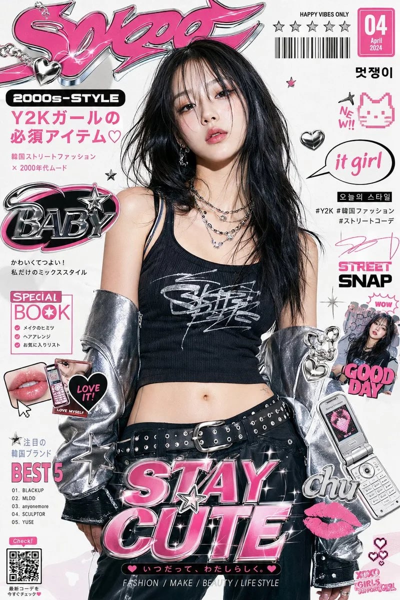 Y2K Korean Fashion Magazine Editorial