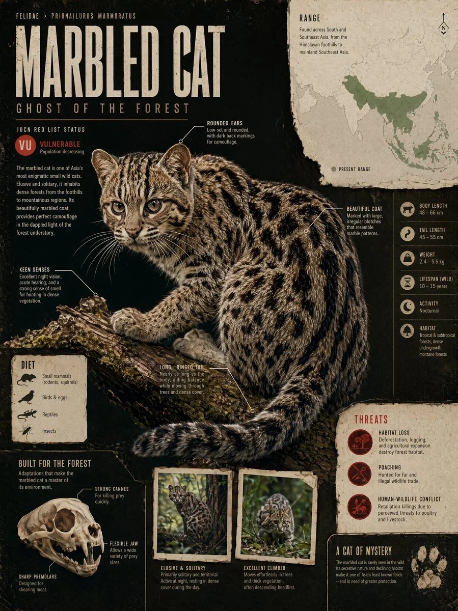 Premium Endangered Animal Editorial Infographic