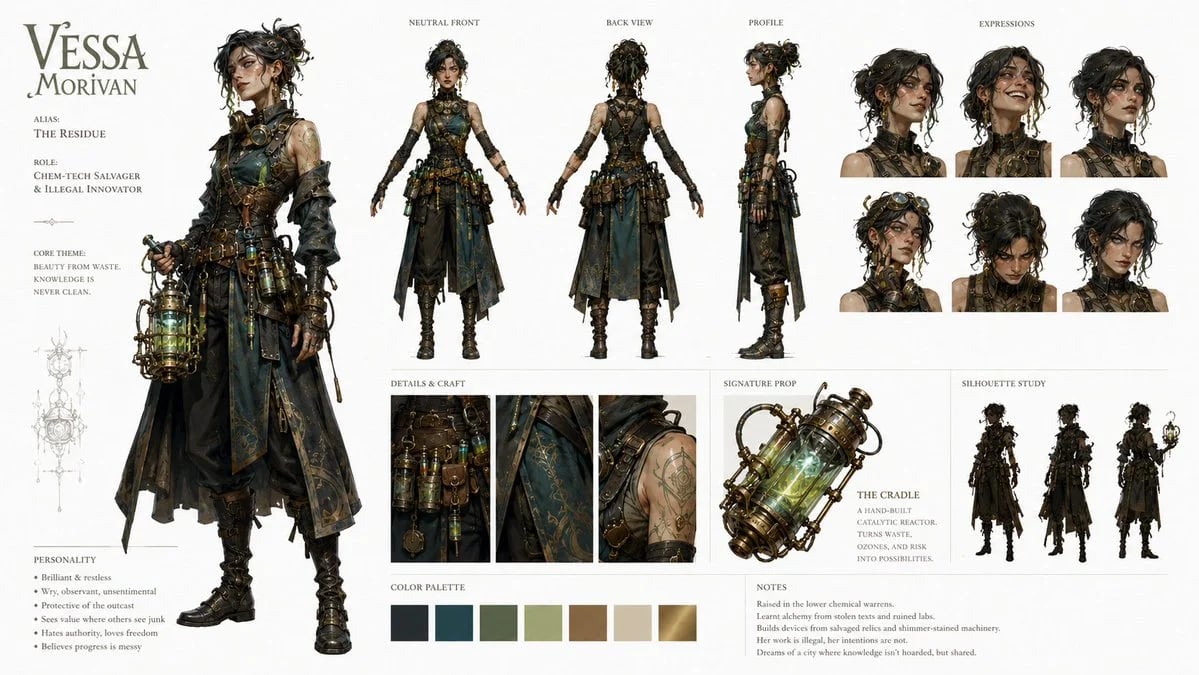 GPT Image 2 Original Character Identity Board Prompt