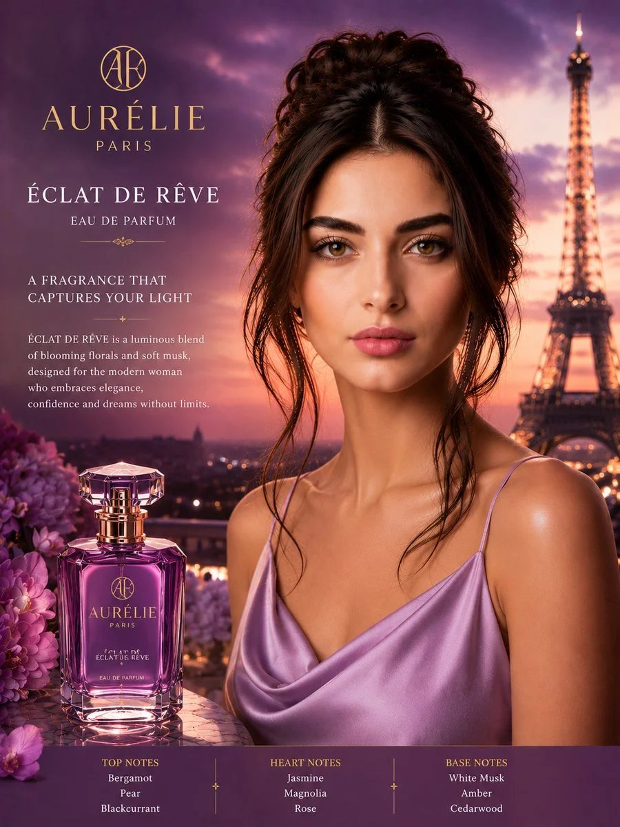 Luxury Noir Perfume Advertisement
