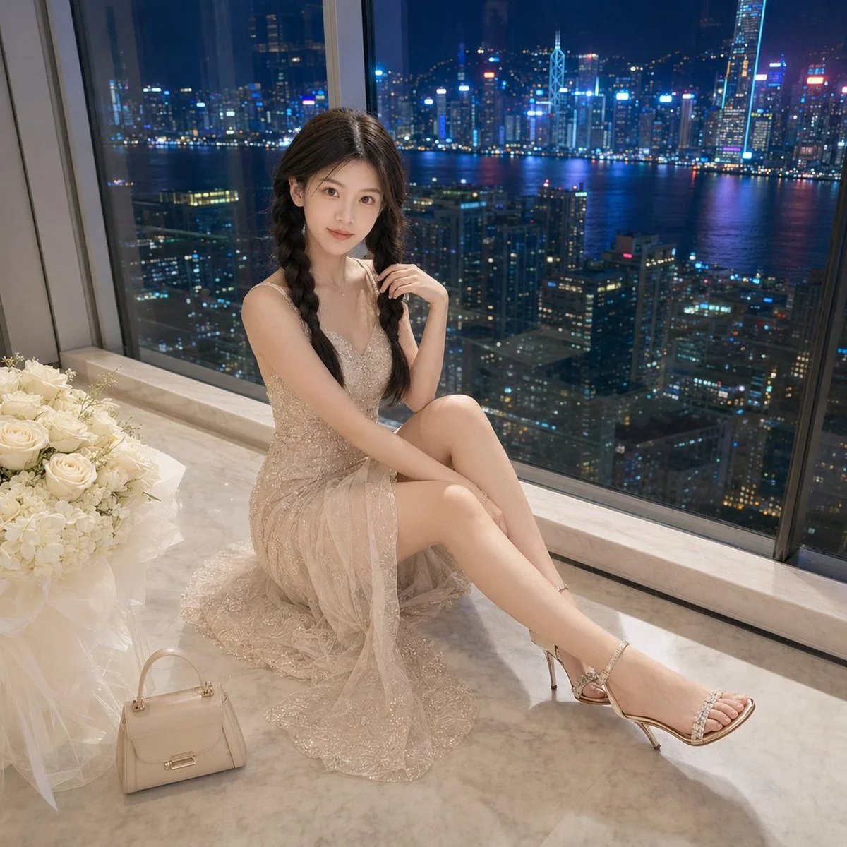 Luxury Night Skyline Portrait with GPT Image 2