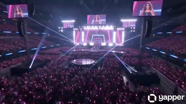 High-impact K-pop concert spectacle with winged hologram