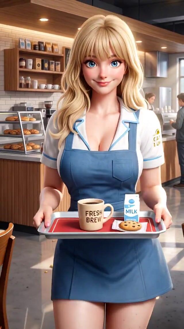 Happy Horse I2V vs Seedance 2.0 waitress cafeteria test