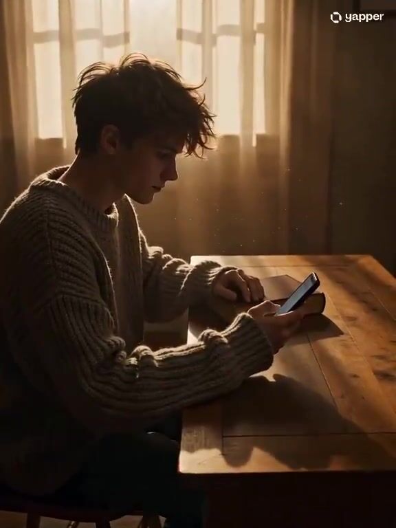 Cozy indoor book scene with phone distraction