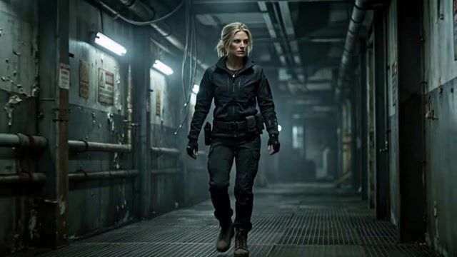 Female Operative Infiltrates Industrial Facility and Escapes with Data Chip
