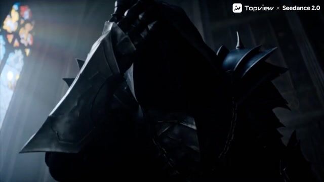 Dark fantasy church duel action short