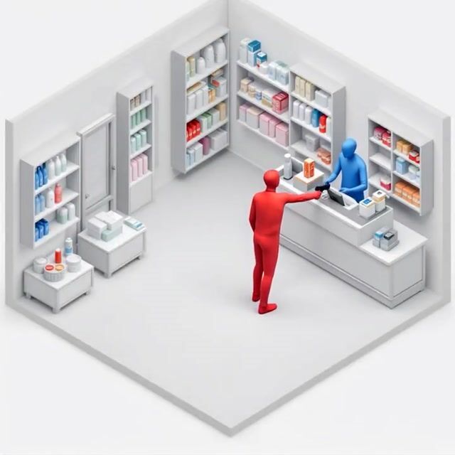 Convenience store situation-awareness animation from a single image