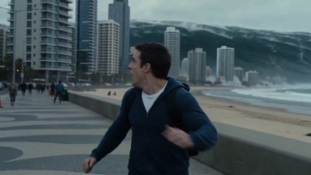 Cinematic Action Shot: Tsunami Chase