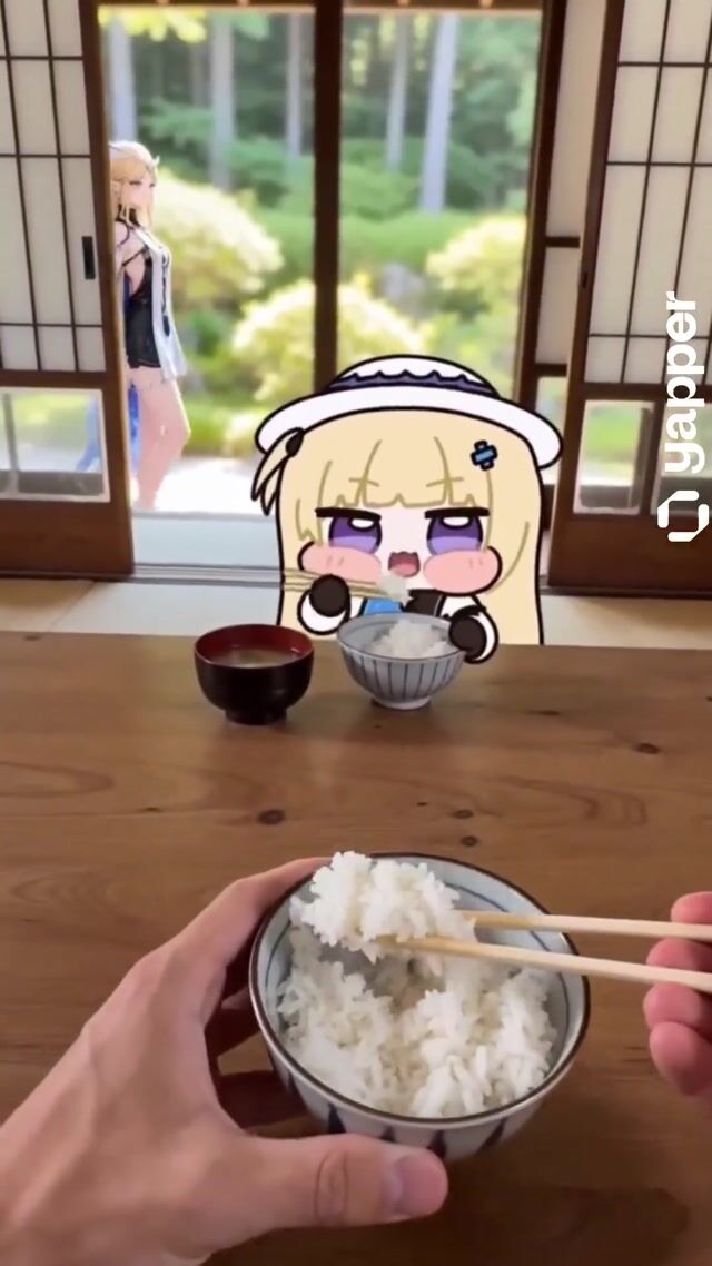 Phoebe Chibi Rice Theft Reaction
