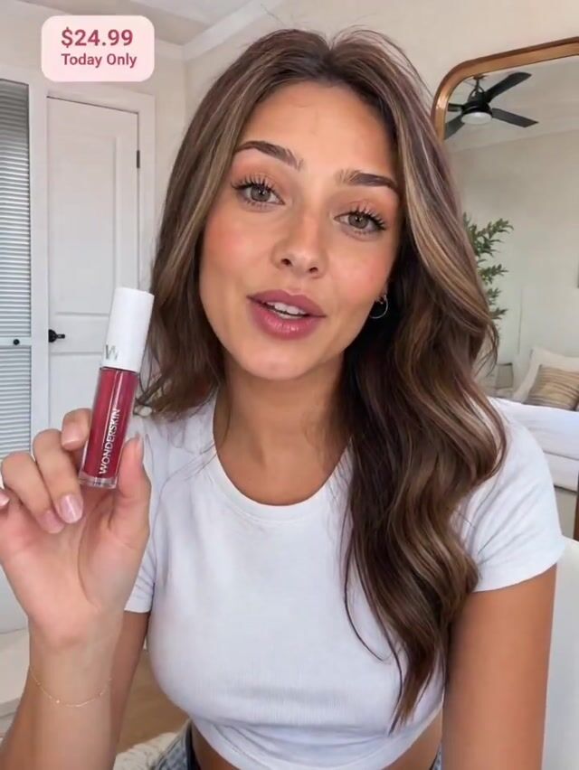 UGC-style Wonderskin lip stain product video
