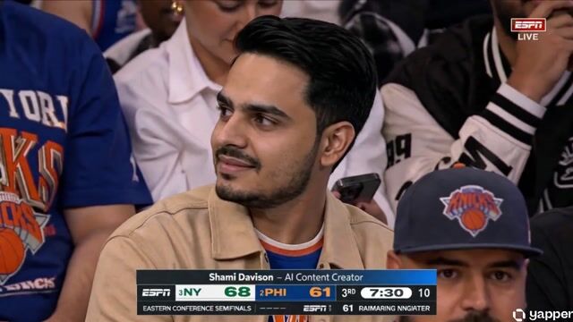 Courtside NBA Playoff Broadcast Cutaway with AI Content Creator