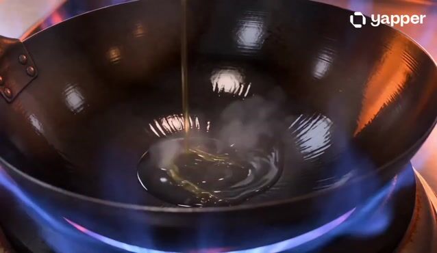 Fiery Pixar-Style Wok Chef Storyboard Animation