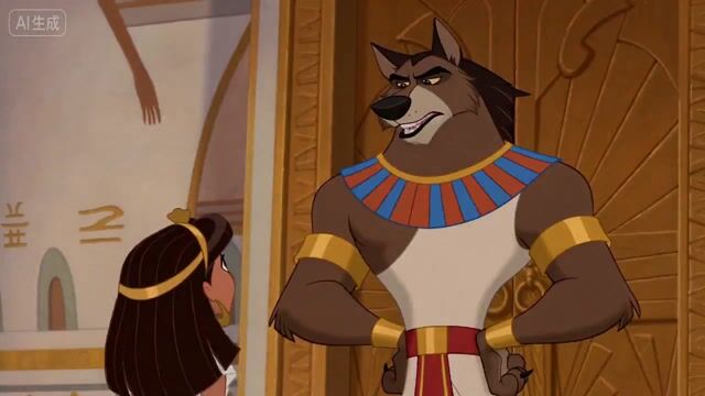 Seedance 2.0 retro Disney-style Anubis palace scene