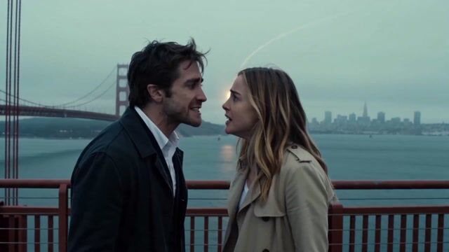 Cinematic Couple Argument and Kiss Before a Rising Wave