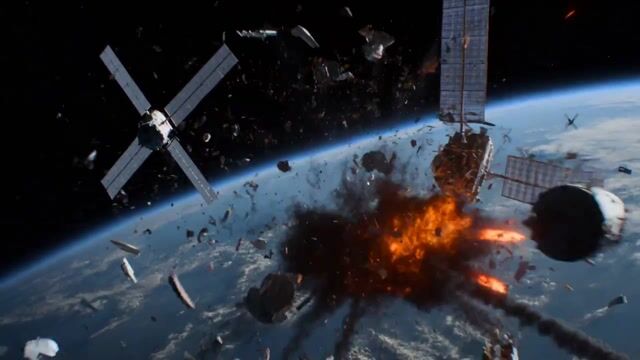 Orbital Debris Apocalypse Over a City
