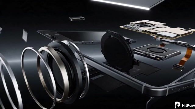 Cinematic Exploded-View Smartphone Assembly