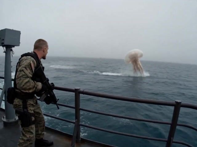 Jellyfish Alien Encounter on Ship Deck